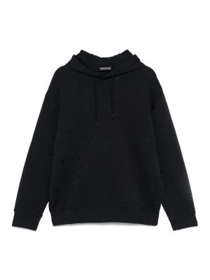 EMPORIO ARMANI: Felpe e maglie - Felpa di cotone con logo allover