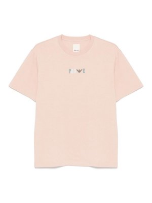 EMPORIO ARMANI: t-shirts - Printed Organic Cotton T-Shirt