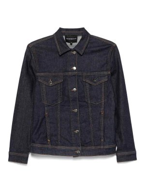 EMPORIO ARMANI: casual jackets - Denim Cotton Jacket
