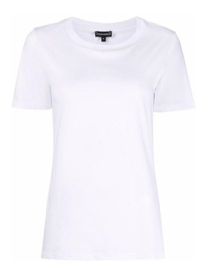 EMPORIO ARMANI: t-shirts - Logo Cotton T-Shirt