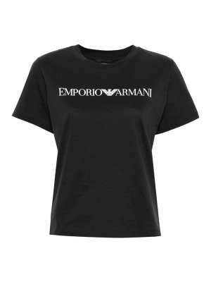 EMPORIO ARMANI: t-shirts - Logo Cotton T-Shirt