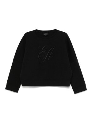 EMPORIO ARMANI: Sweatshirts & Sweaters - Logo Cotton Sweatshirt