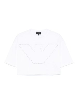 EMPORIO ARMANI: t-shirts - Logo Cotton T-Shirt