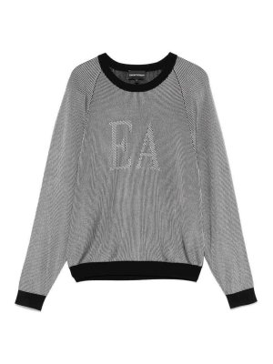 EMPORIO ARMANI: crew necks - Logo Striped Sweater