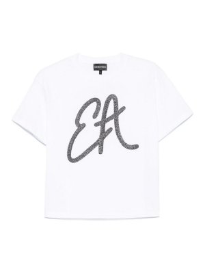 EMPORIO ARMANI: t-shirts - Logo Cotton T-Shirt