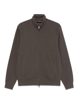 EMPORIO ARMANI: Sweatshirts & Sweaters - Cotton Zipped Sweatshirt