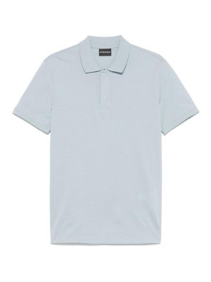 EMPORIO ARMANI: polo shirts - Logo Cotton Polo Shirt
