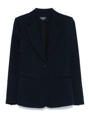 EMPORIO ARMANI: blazers - Single-Breasted Blazer Jacket