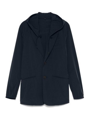 EMPORIO ARMANI: blazers - Nylon Hooded Blazer Jacket