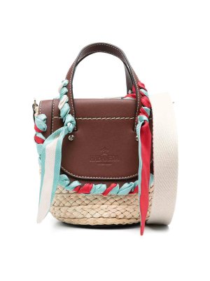ハンドバッグ Etro Bucket Bag With Intricate Paisley Pattern Etro - Paisley print bucket bag brown - The Corner