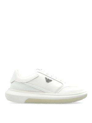 EMPORIO ARMANI: Chaussures de sport - Baskets - Blanc