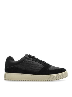 EMPORIO ARMANI: Chaussures de sport - Baskets - Noir