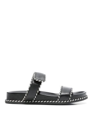 EMPORIO ARMANI: sandals - Leather Sandals