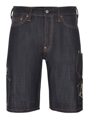 EVISU: Trousers Shorts - Bermuda Shorts Made Of Denim