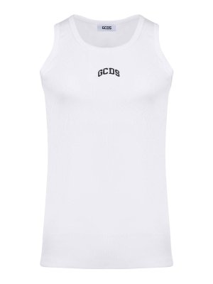 GCDS: Tops y camisetas sin mangas - Top - Blanco