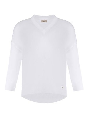 HERNO: crew necks - Sweater Made Of  Cotton Blend