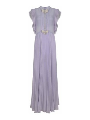 Self Portrait: Knielange Kleider - Knielanges Kleid - Metallic