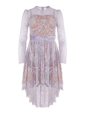 Self Portrait: Knielange Kleider - Knielanges Kleid - Metallic