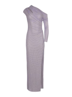 Self Portrait: Knielange Kleider - Knielanges Kleid - Metallic