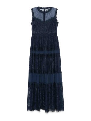 ERMANNO FIRENZE: Vestidos media pierna - Vestido Midi - Azul
