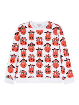 Stella McCartney Kids: Suéteres con cuello pico - Suéter Cuello Redondo - Multicolor