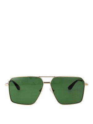 ALEXANDER MCQUEEN: Lunettes de soleil - Lunettes De Soleil - Vert