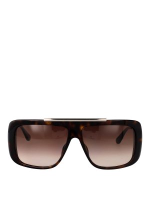サングラス ALEXANDER MCQUEEN Woman Sunglasses Brown AM0434S 002 Alexander McQueen Cat Eye-Frame Recycled Acetate Sunglasses