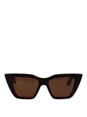 ALEXANDER MCQUEEN: サングラス - サングラス - ブラウン