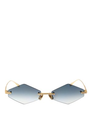 ANNA-KARIN KARLSSON: sunglasses - Crystal Nest Triangle Sunglasses