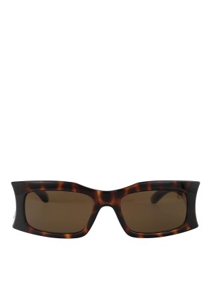 BALENCIAGA: サングラス - サングラス - ブラウン