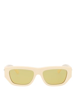 BOTTEGA VENETA: Sonnenbrillen - Sonnenbrille - Weiß