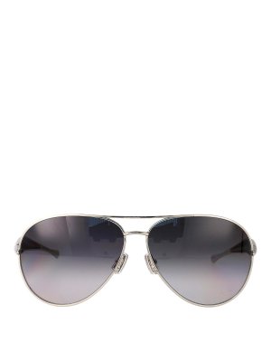BOTTEGA VENETA: Sonnenbrillen - Sonnenbrille - Silber