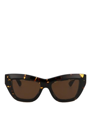 BOTTEGA VENETA: サングラス - サングラス - ブラウン