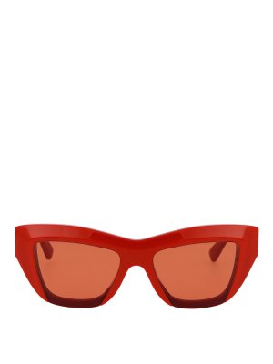 BOTTEGA VENETA: サングラス - サングラス - オレンジ