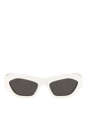 BOTTEGA VENETA: Sonnenbrillen - Sonnenbrille - Weiß