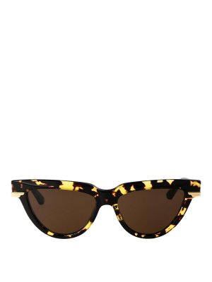 BOTTEGA VENETA: サングラス - サングラス - ブラウン