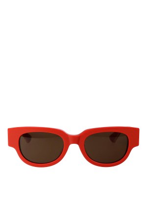 BOTTEGA VENETA: サングラス - サングラス - オレンジ