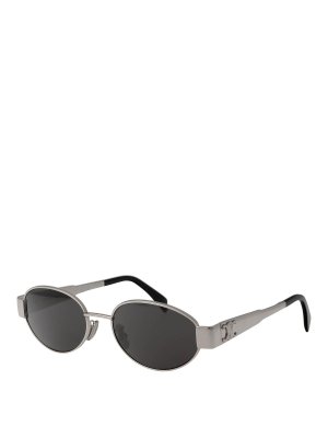 CELINE: sunglasses - Metal Triomphe Sunglasses