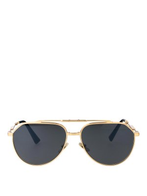 DOLCE & GABBANA: Lunettes de soleil - Lunettes De Soleil - Or