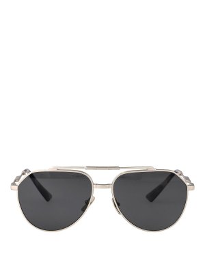 DOLCE & GABBANA: Lunettes de soleil - Lunettes De Soleil - Argent