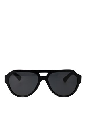 DOLCE & GABBANA: Lunettes de soleil - Lunettes De Soleil - Noir