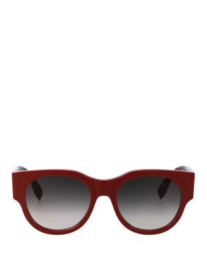 FENDI: Lunettes de soleil - Lunettes De Soleil - Rouge Brun