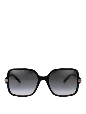 GUCCI: Sonnenbrillen - Sonnenbrille - Schwarz