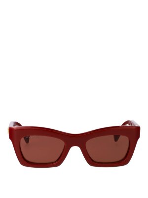 GUCCI: Sonnenbrillen - Sonnenbrille - Dunkelrot