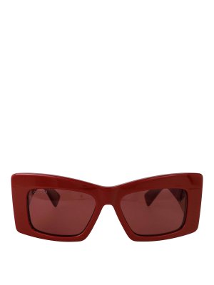 GUCCI: Sonnenbrillen - Sonnenbrille - Bordeaux
