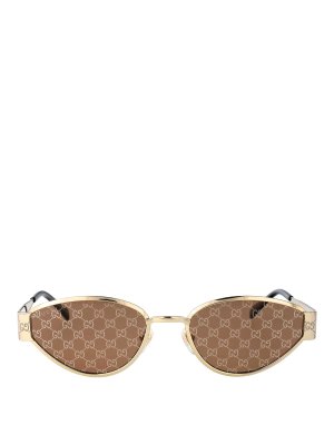 GUCCI: Sonnenbrillen - Sonnenbrille - Gold