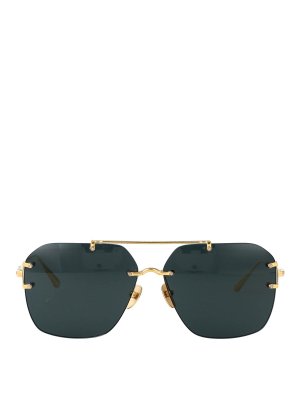 LINDA FARROW: Gafas de sol - Gafas De Sol - Dorado