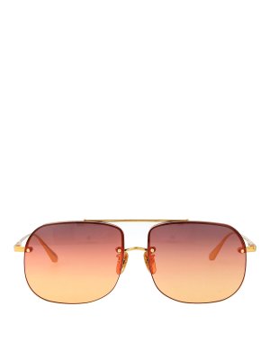 LINDA FARROW: Sonnenbrillen - Sonnenbrille - Gold