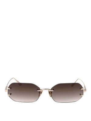 LINDA FARROW: Gafas de sol - Gafas De Sol - Dorado