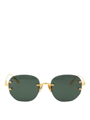 LINDA FARROW: Gafas de sol - Gafas De Sol - Dorado